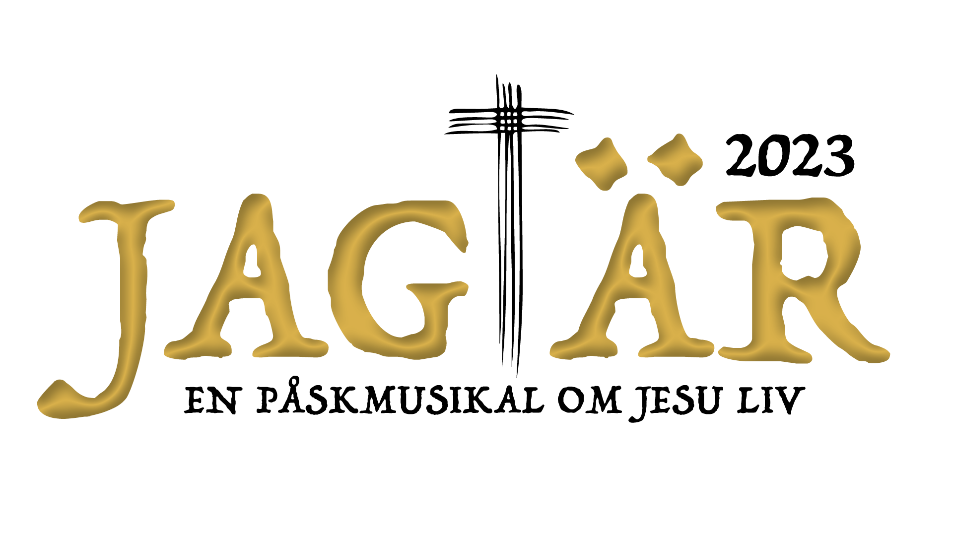 Logotyp för Musikalen Jag Är 2023.